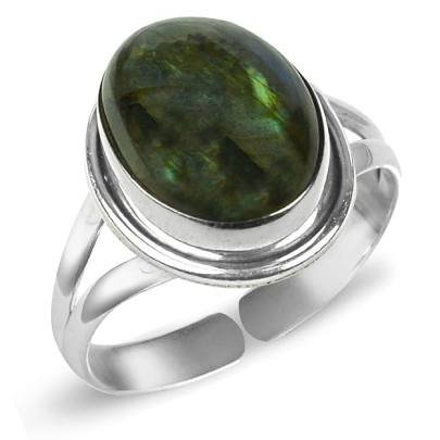 Labradorite Ring For Reiki Healing 